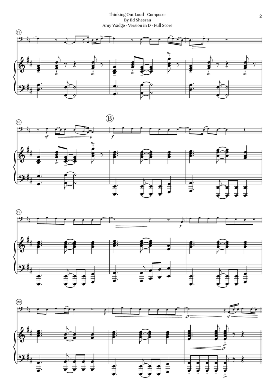 Thinking Out Loud Thinking Out Loud Chamber Music scores gallery preview page 3