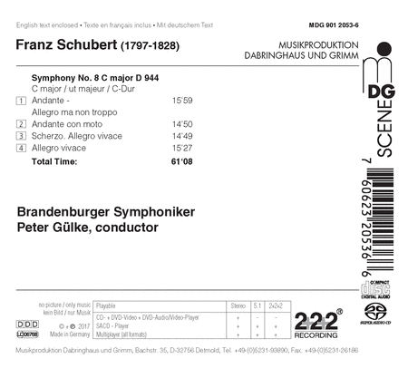 Franz Schubert: Symphony No. 8 C major, D 944