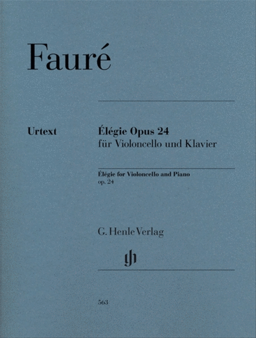 Faure - Elegie Op 24 Cello & Piano Piano Accompaniment scores gallery preview page 1