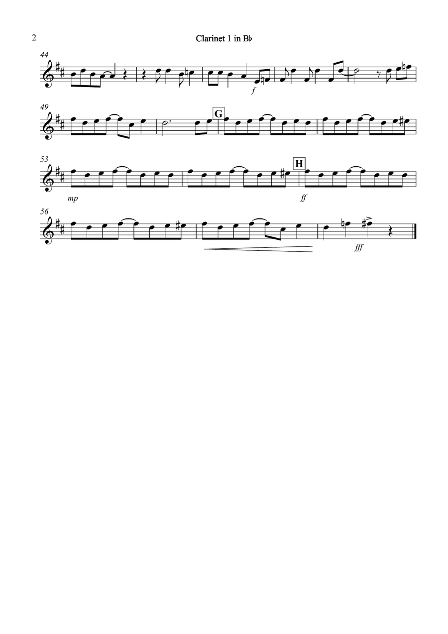 The Entertainer for Clarinet Quartet Clarinet Quartet scores gallery preview page 5
