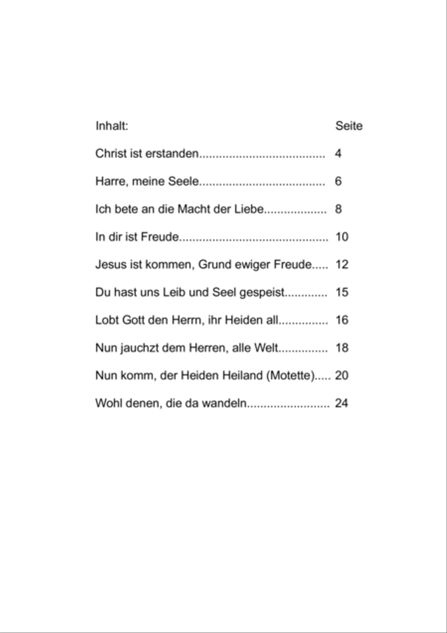 10 Sätze evangelischer Kirchenlieder für 3-stimmig gemischten Chor (Sopran, Alt, Bass), Band 1 3-Part scores gallery preview page 5
