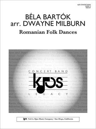 Book cover for Romanian Folk Dances (Bartók) - Score