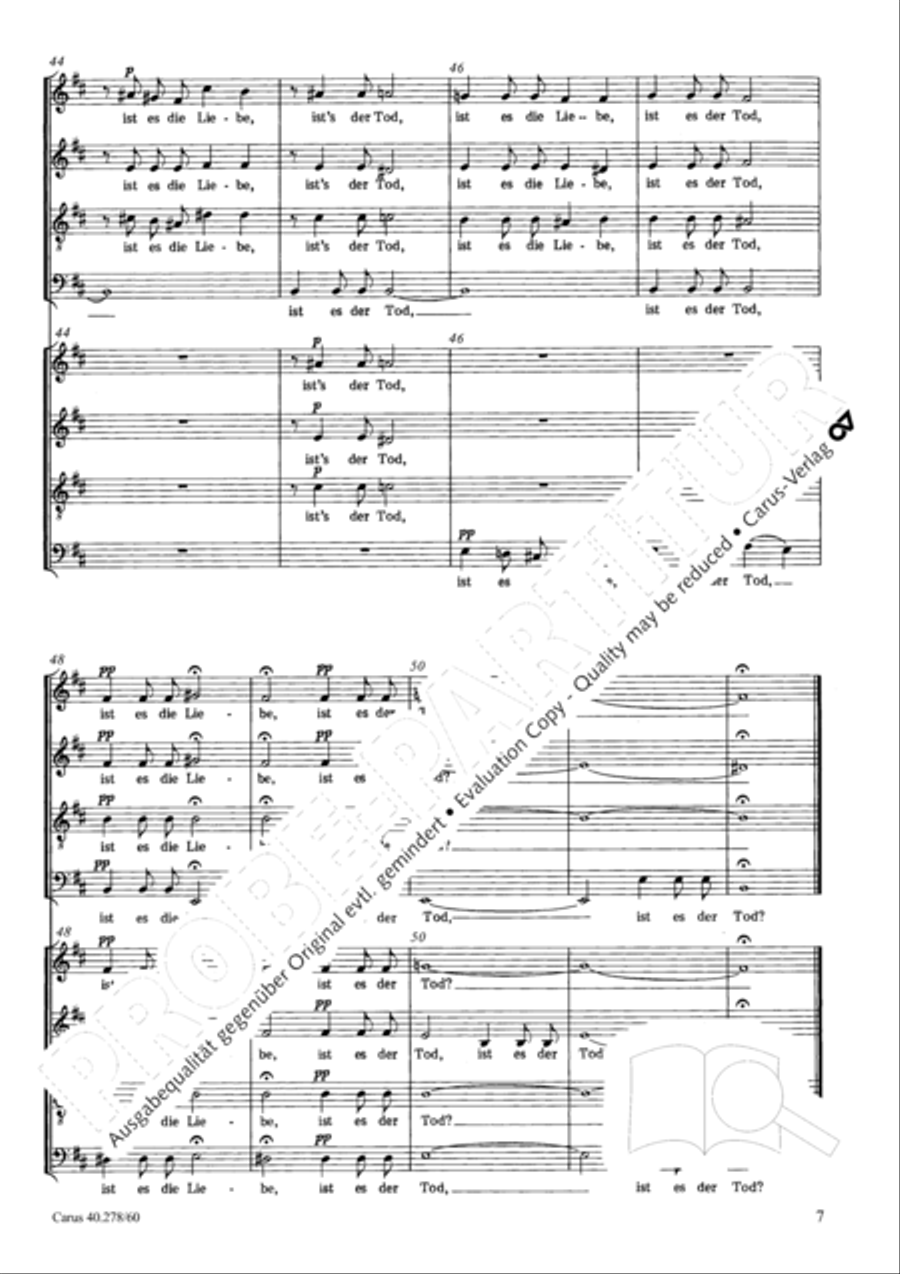 Ungewisses Licht 4-Part scores gallery preview page 8