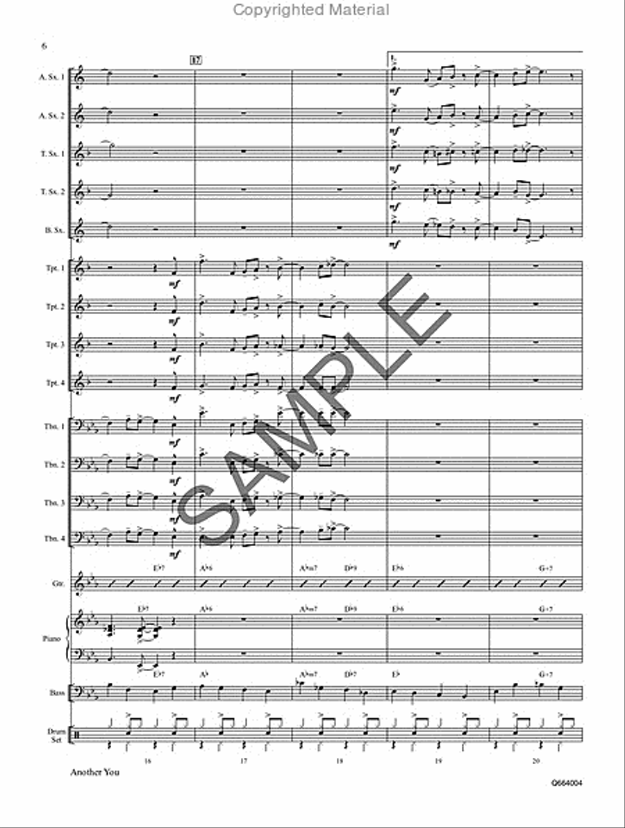 Another You Jazz Ensemble scores gallery preview page 7