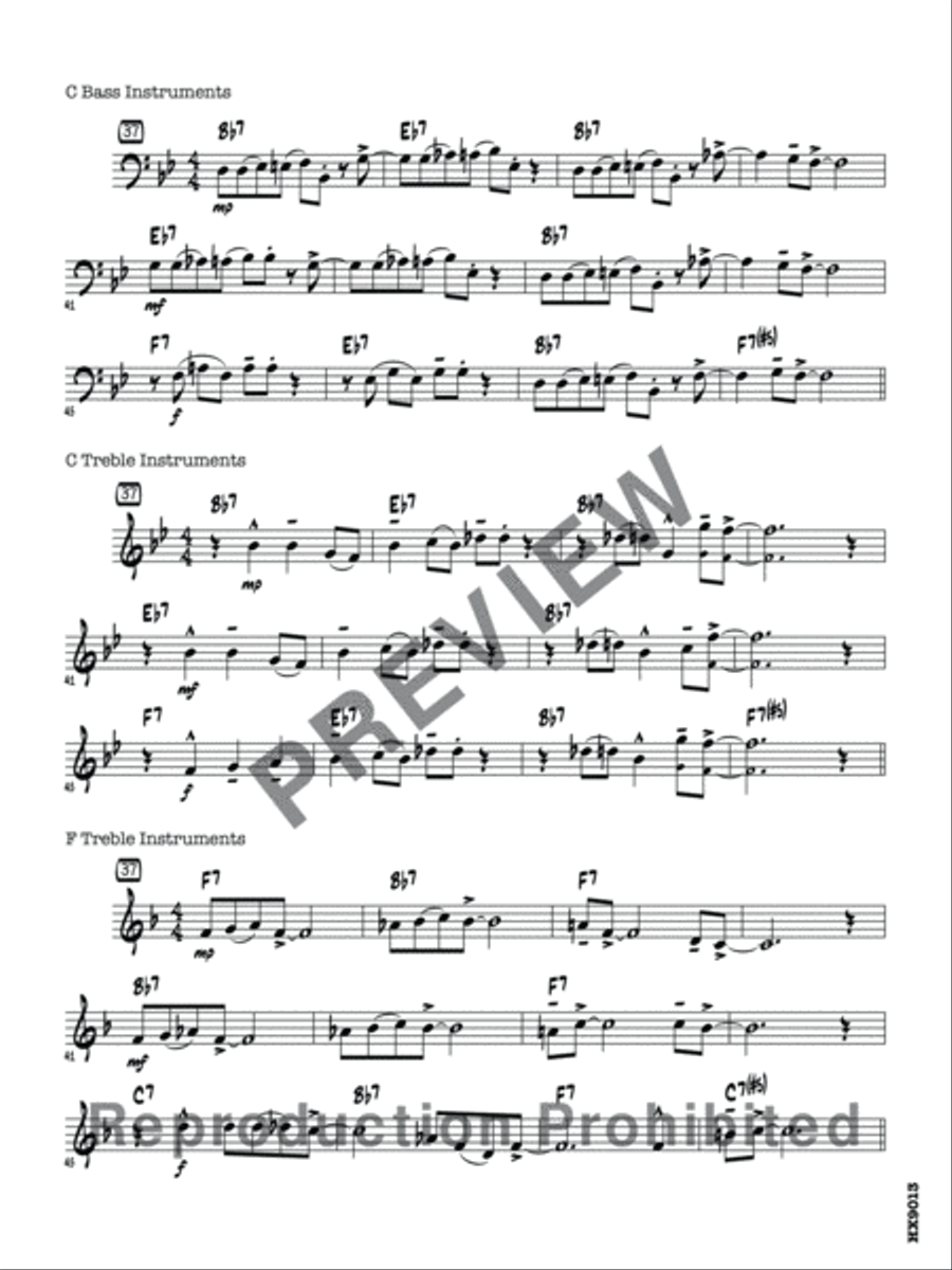 Once Upon a Blues Jazz Ensemble scores gallery preview page 21