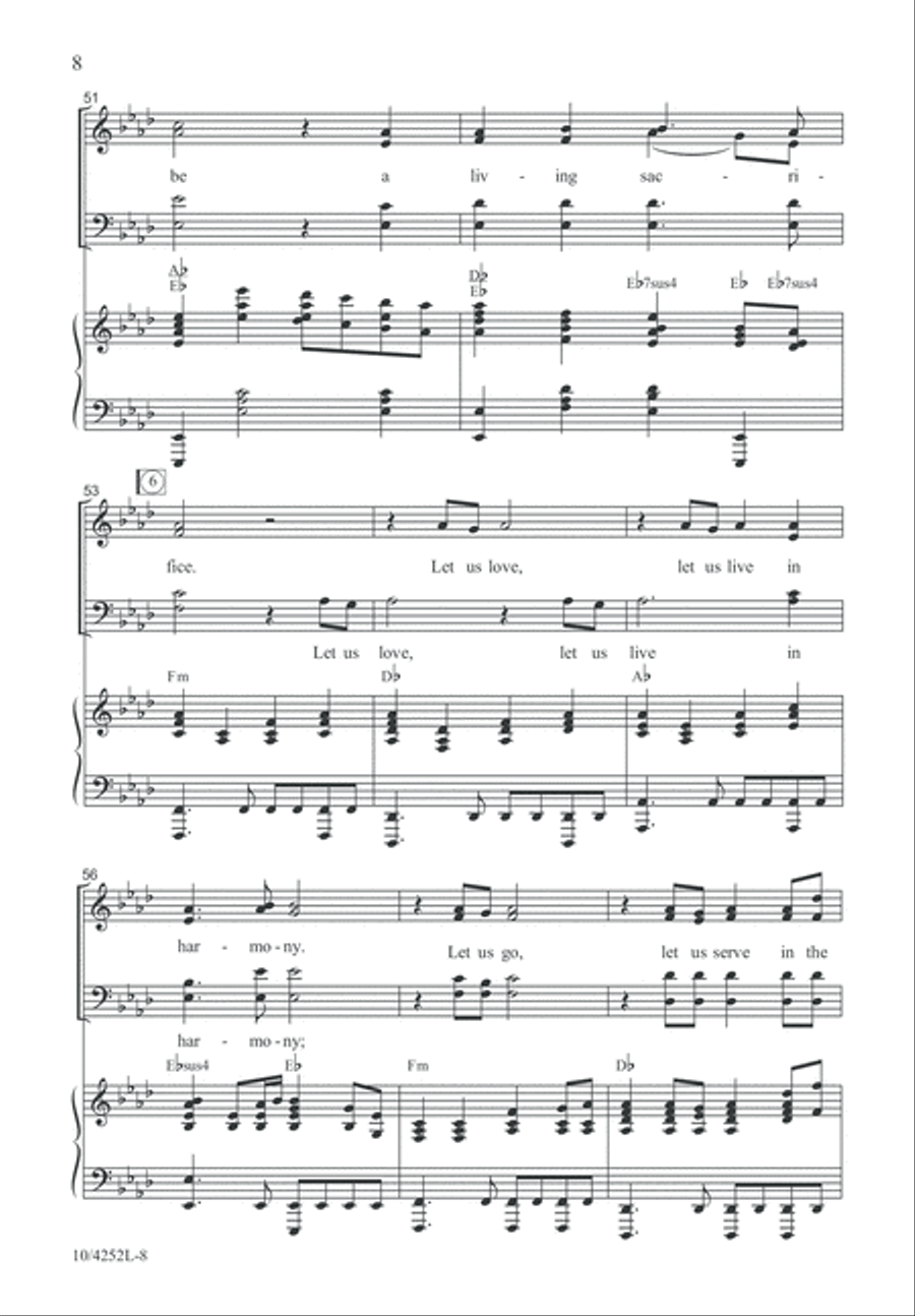 A Living Sacrifice A Living Sacrifice 4-Part scores gallery preview page 8