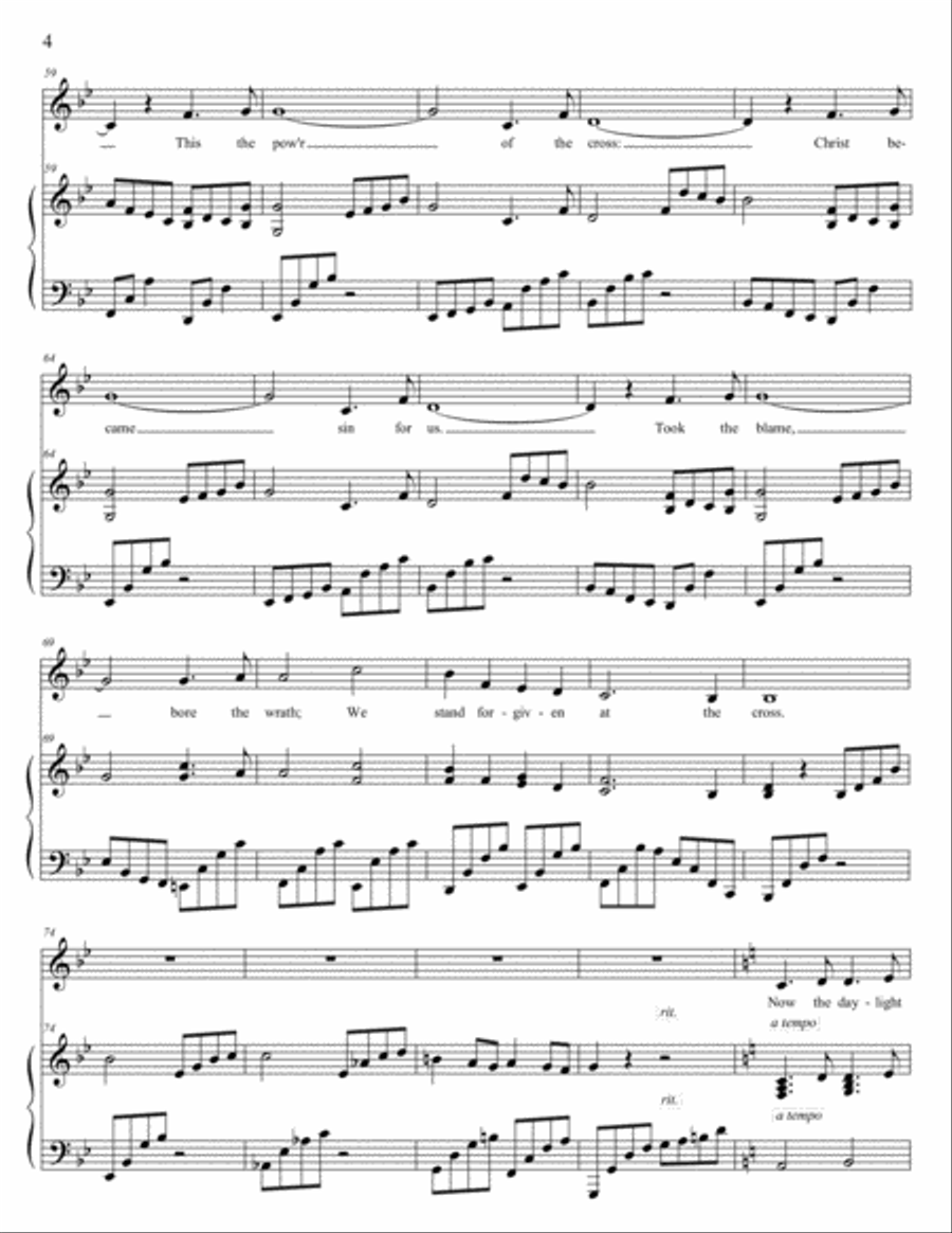 The Power Of The Cross (Oh To See The Dawn) Voice scores gallery preview page 4