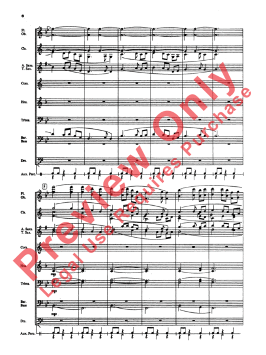 Korean Folk Song Medley Concert Band scores gallery preview page 7