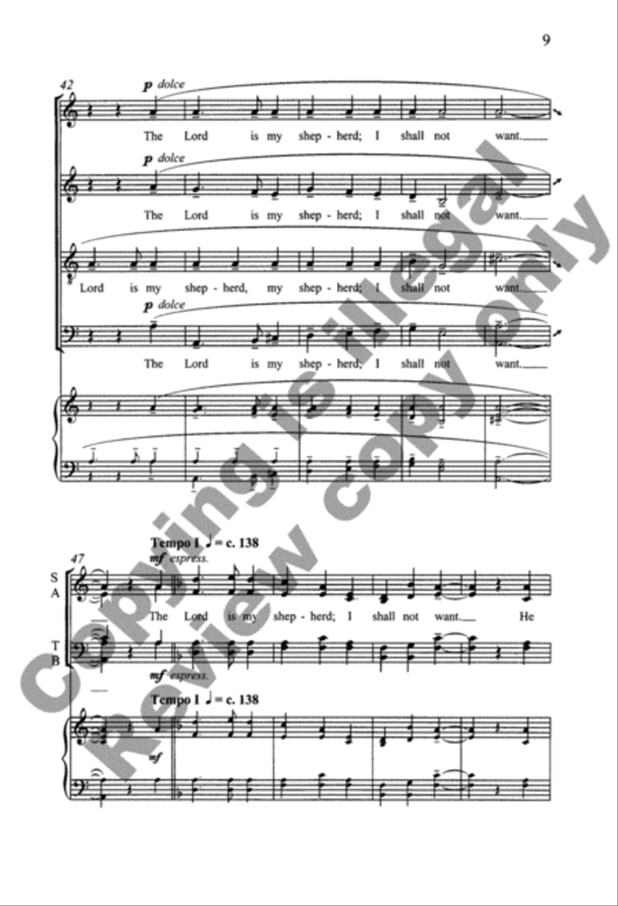 A Song Without Words Organ scores gallery preview page 9