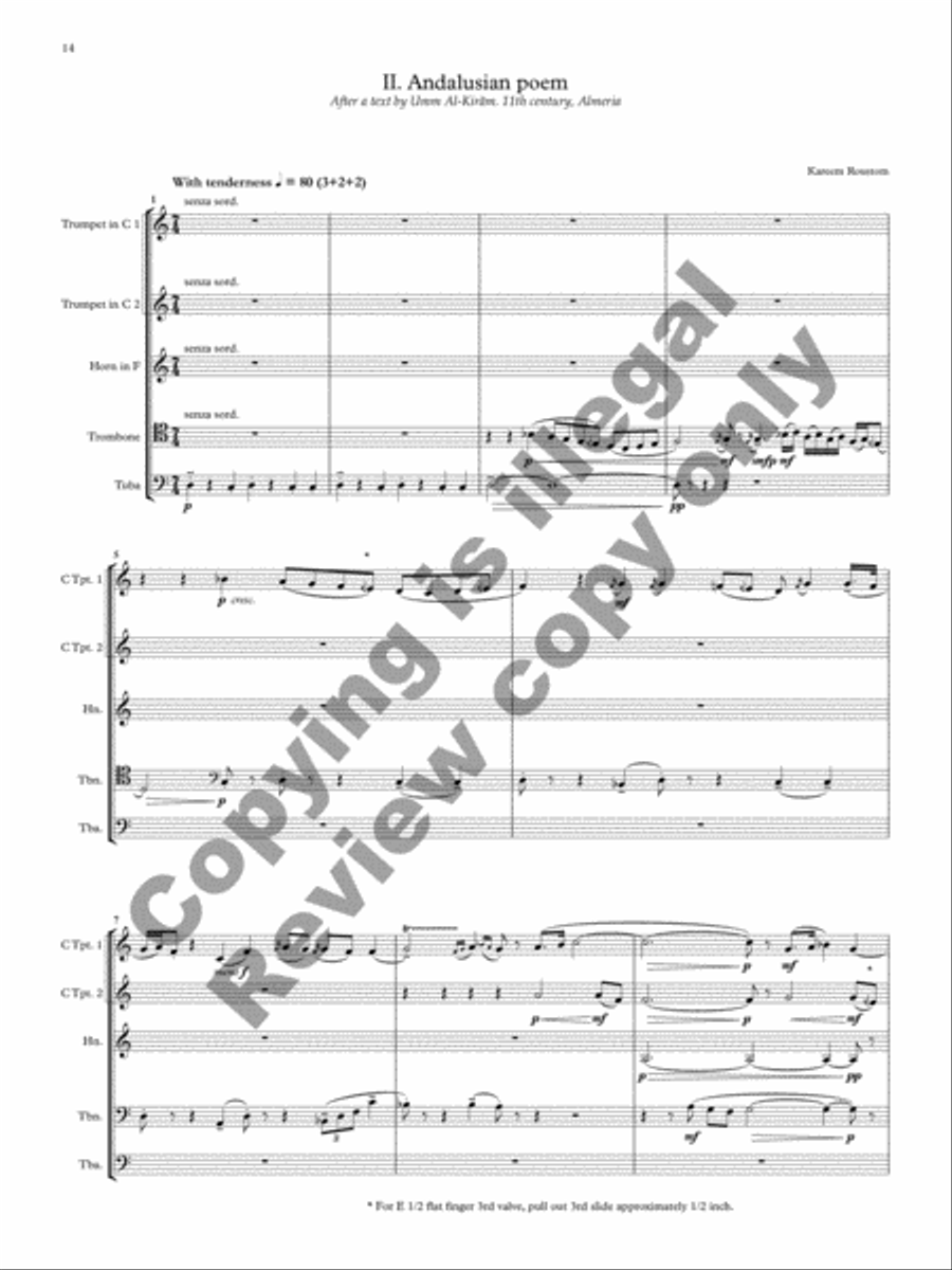 Tesserae Brass Quintet scores gallery preview page 23