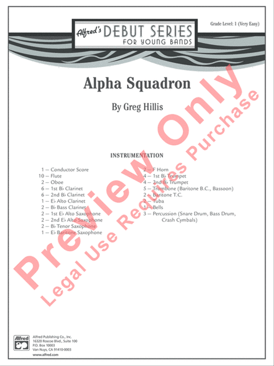 Alpha Squadron Alpha Squadron Concert Band scores gallery preview page 2