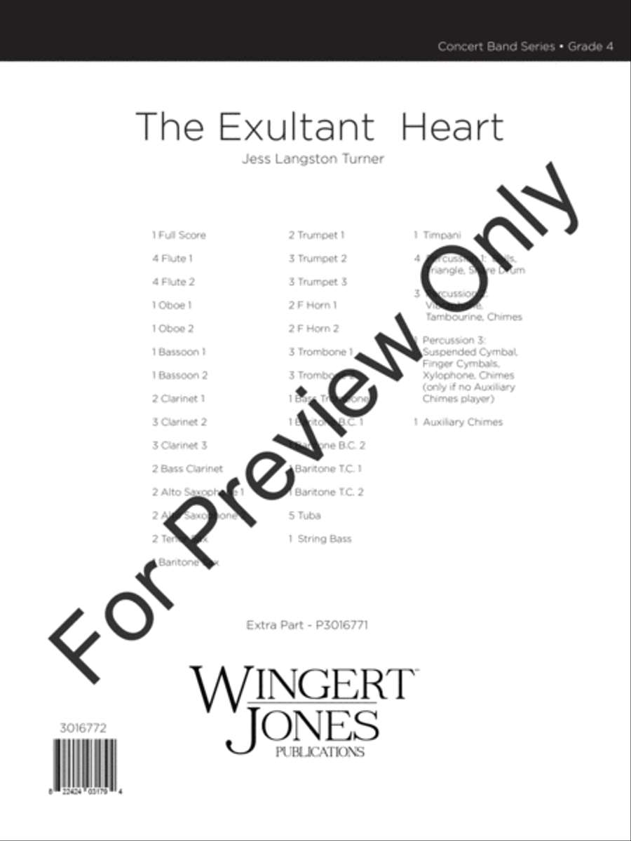 The Exultant Heart Concert Band scores gallery preview page 2