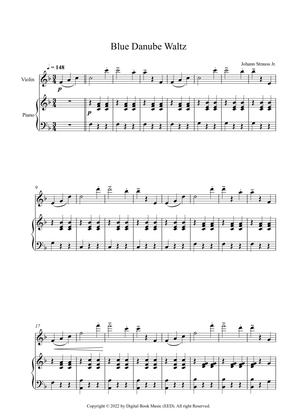 Blue Danube Waltz - Johann Strauss Jr. (Violin + Piano)