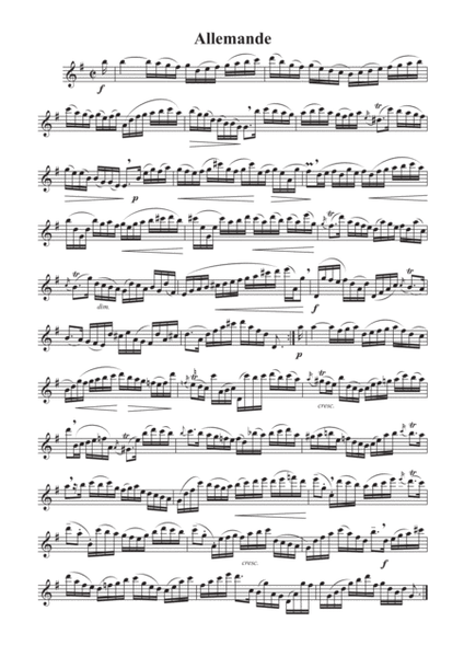 Cello Suite no.1 for oboe or english horn solo. image number null
