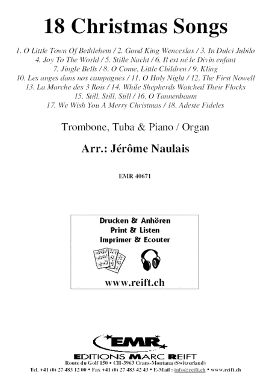 18 Christmas Songs Brass Ensemble scores gallery preview page 2