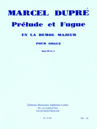 Book cover for Prelude And Fugue In A Flat Major, For Organ