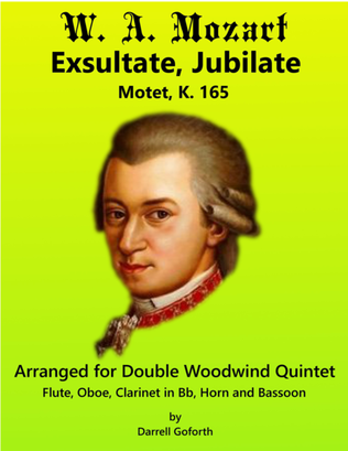 Book cover for Mozart: Exsultate, jubilate for Woodwind Quintet