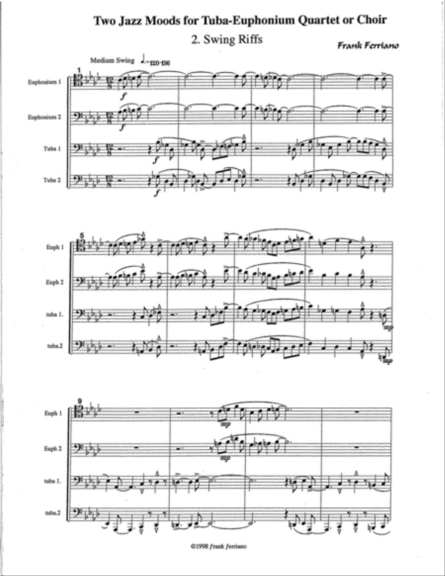 Two Jazz Moods EETT scores gallery preview page 6