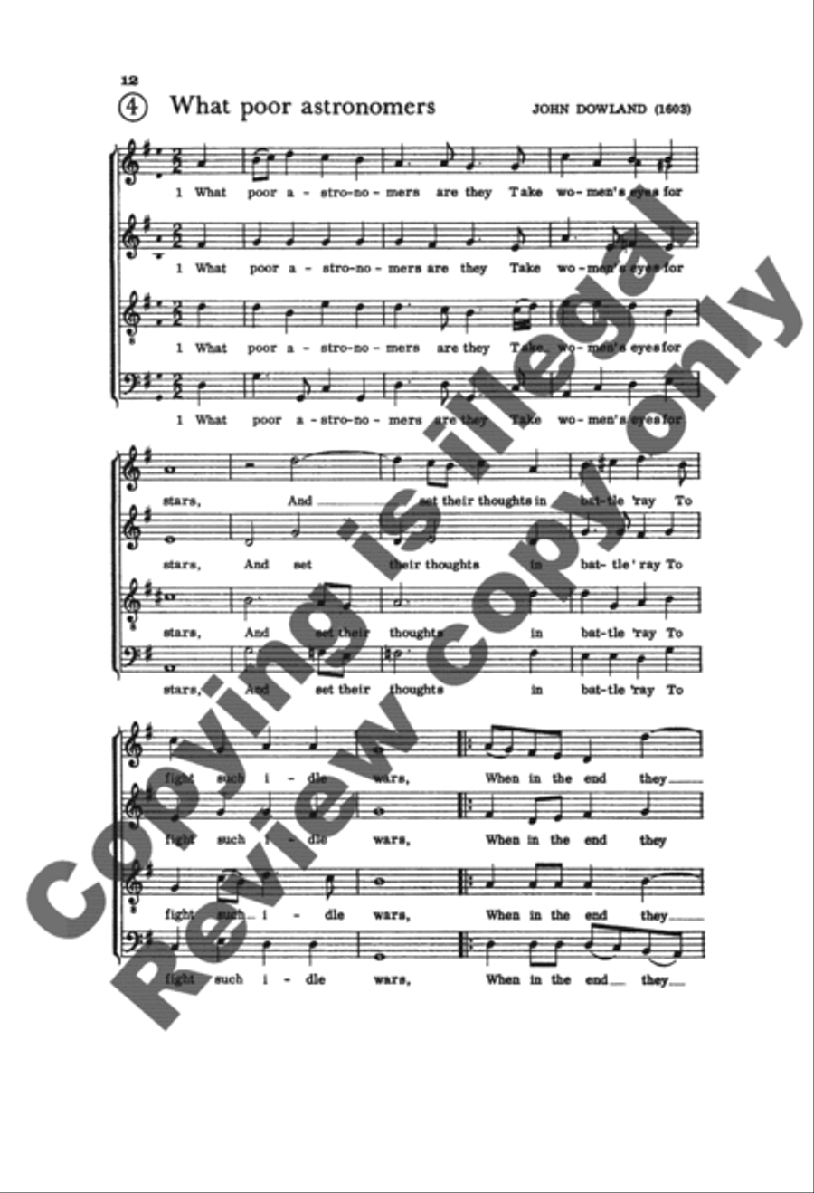 Invitation to Madrigals, Book 5 4-Part scores gallery preview page 6