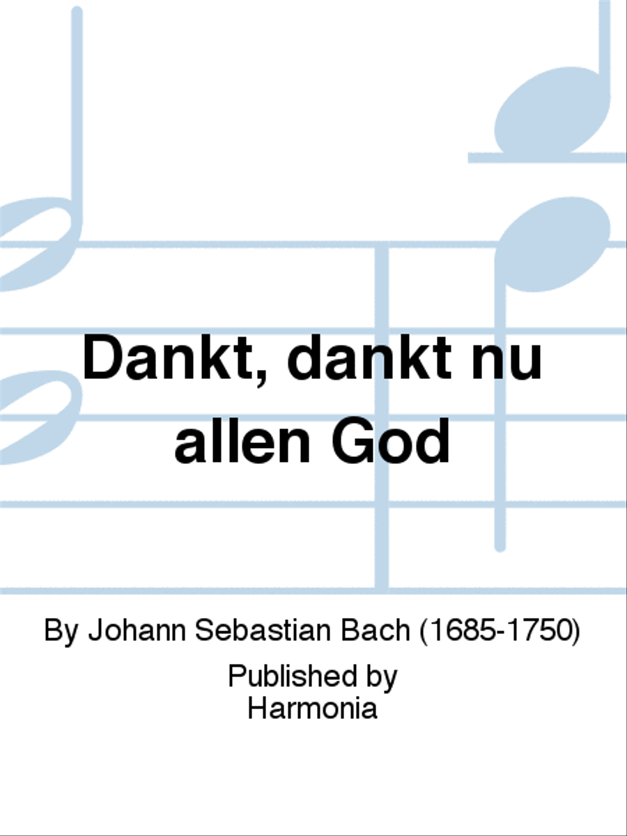 Dankt, dankt nu allen God 4-Part scores gallery preview page 1