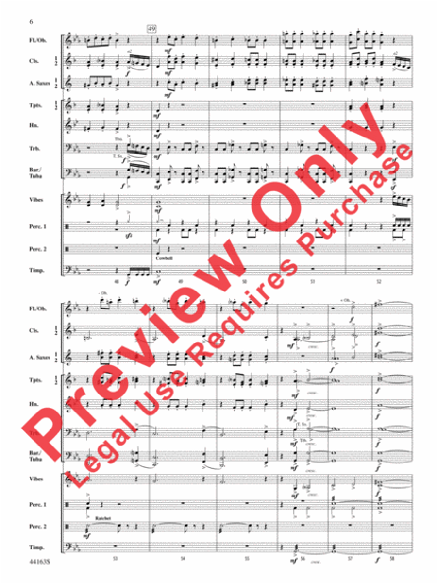 Secret Agent Sugar Plum Concert Band scores gallery preview page 7