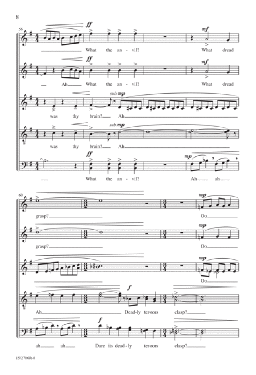 The Tyger Divisi scores gallery preview page 9