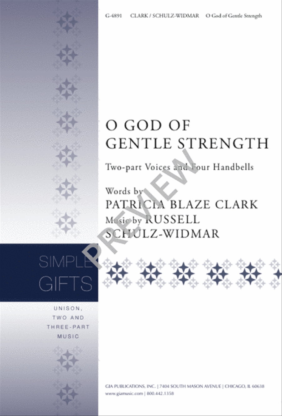 O God of Gentle Strength 2-Part scores gallery preview page 1