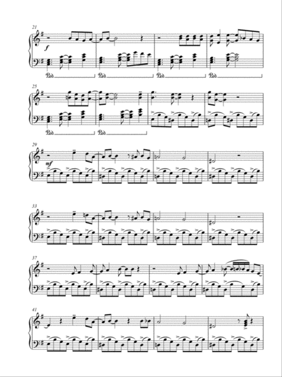 Sleep Piano Solo scores gallery preview page 2