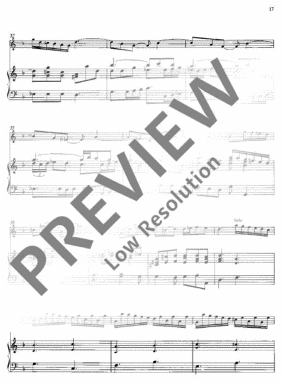 Concerto F major Soprano Recorder scores gallery preview page 20