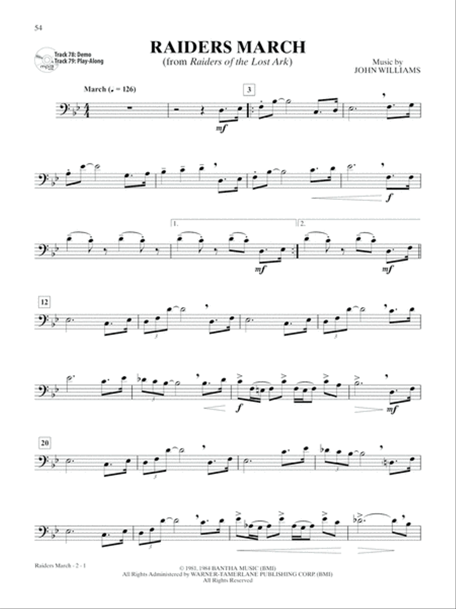 Ultimate Movie Instrumental Solos Trombone scores gallery preview page 5