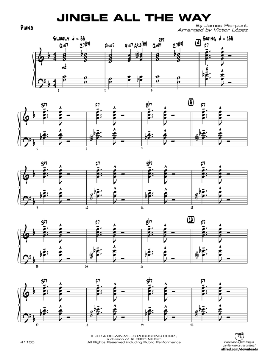 Jingle All the Way: Piano Accompaniment