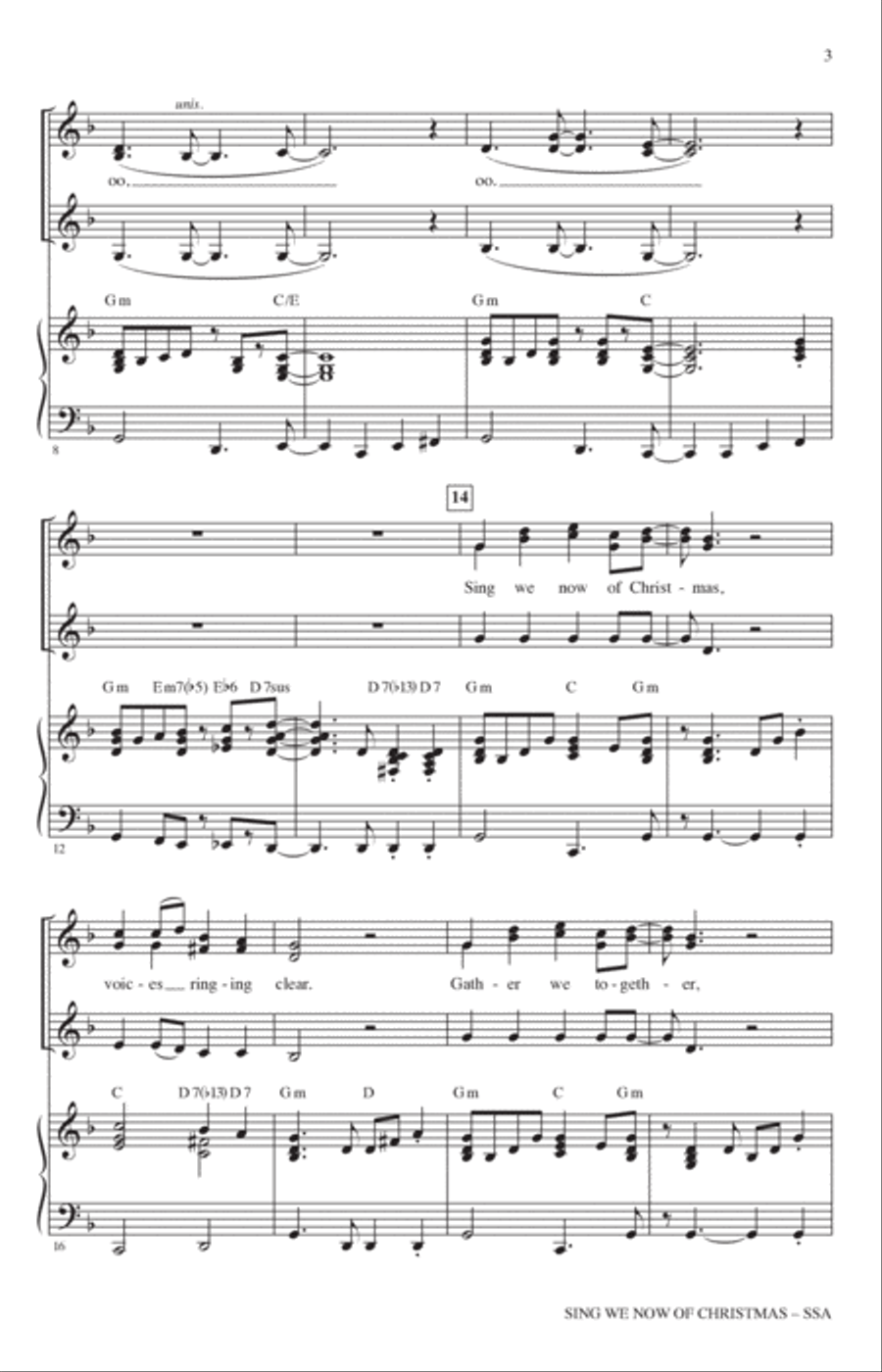 Sing We Now Of Christmas (arr. Kirby Shaw) SSA scores gallery preview page 2
