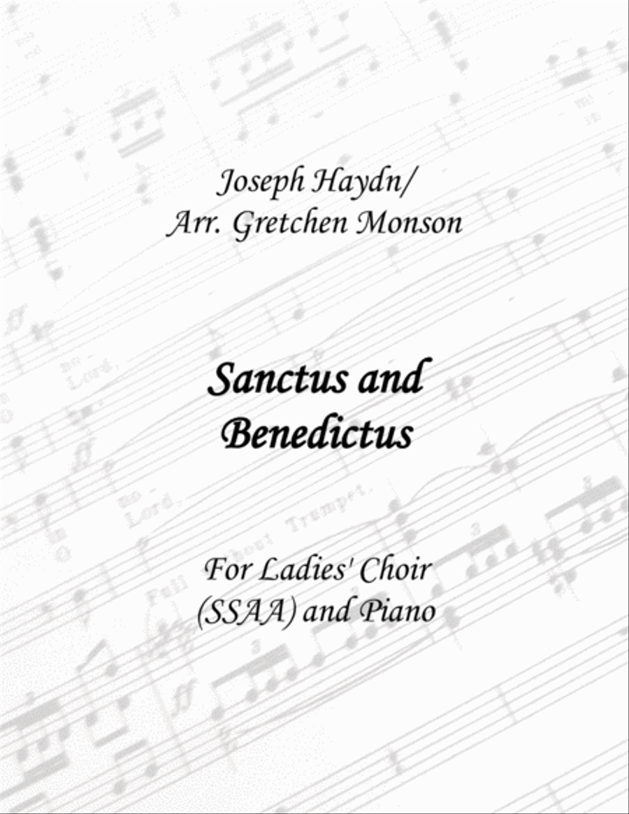 Sanctus and Benedictus Sanctus and Benedictus SSAA scores gallery preview page 1