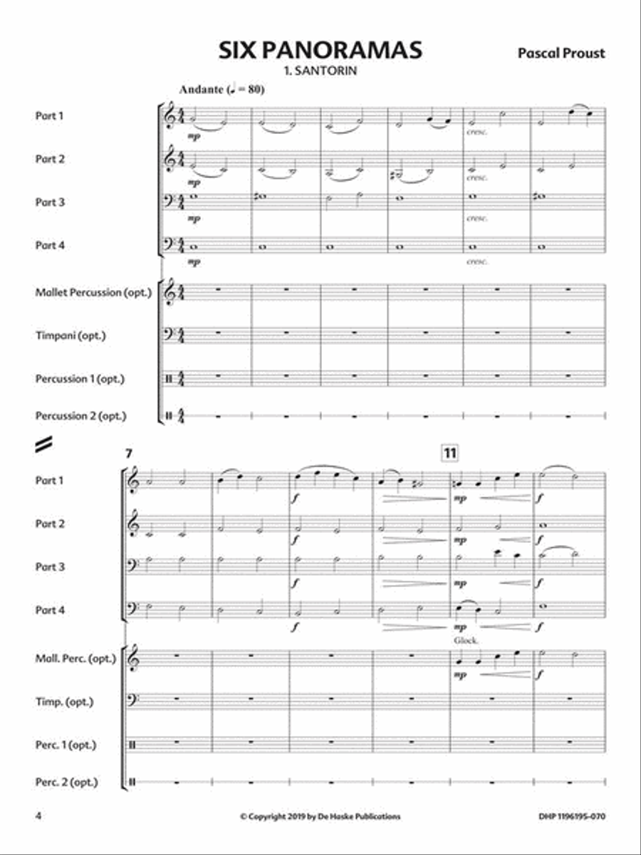 Six Panoramas Six Panoramas 4-Part scores gallery preview page 3