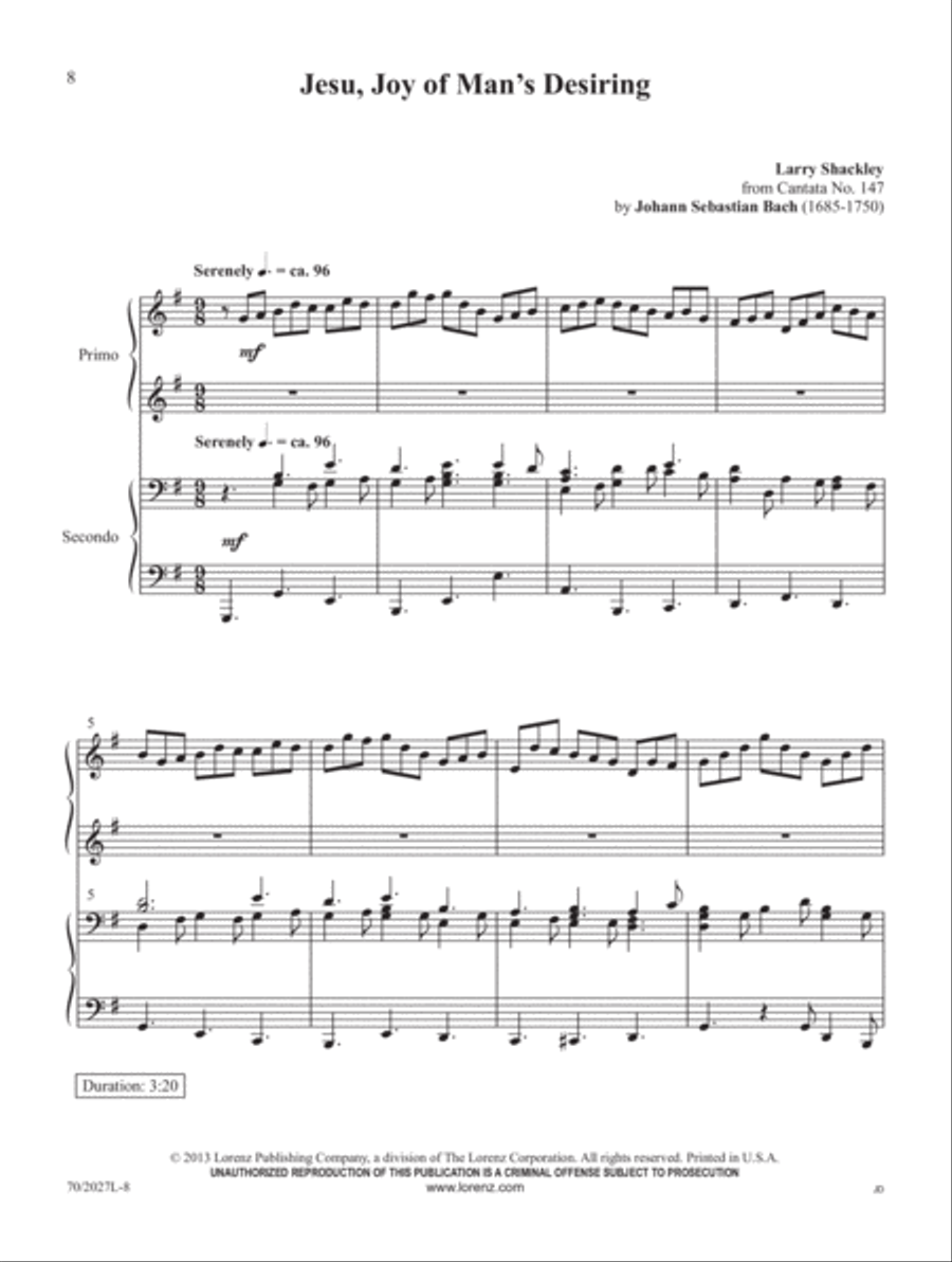 Four-Hand Favorites for Lent and Easter Piano Duet scores gallery preview page 4