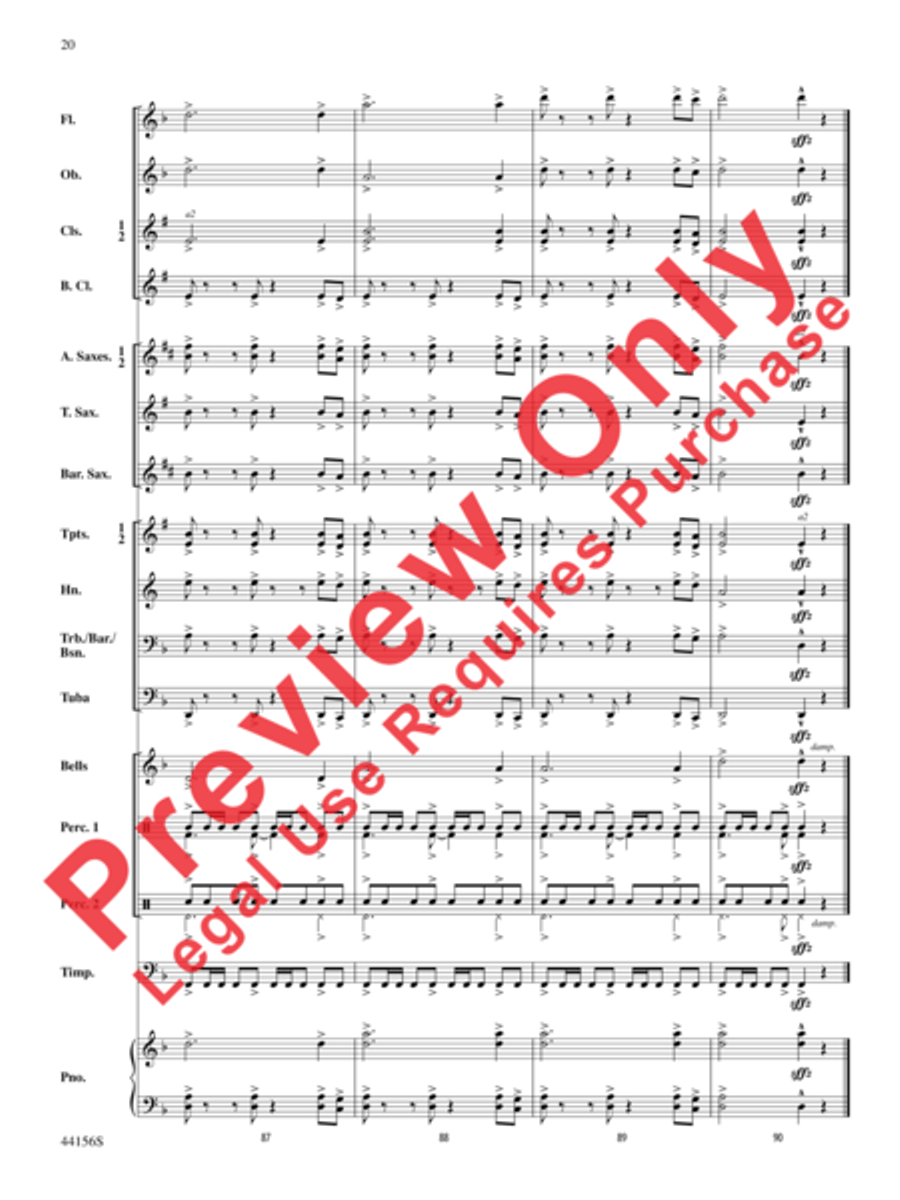 Holiday Celebrations Concert Band scores gallery preview page 20