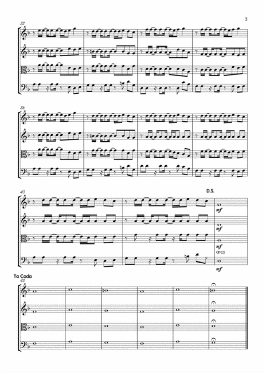 Get Lucky Get Lucky String Quartet scores gallery preview page 3