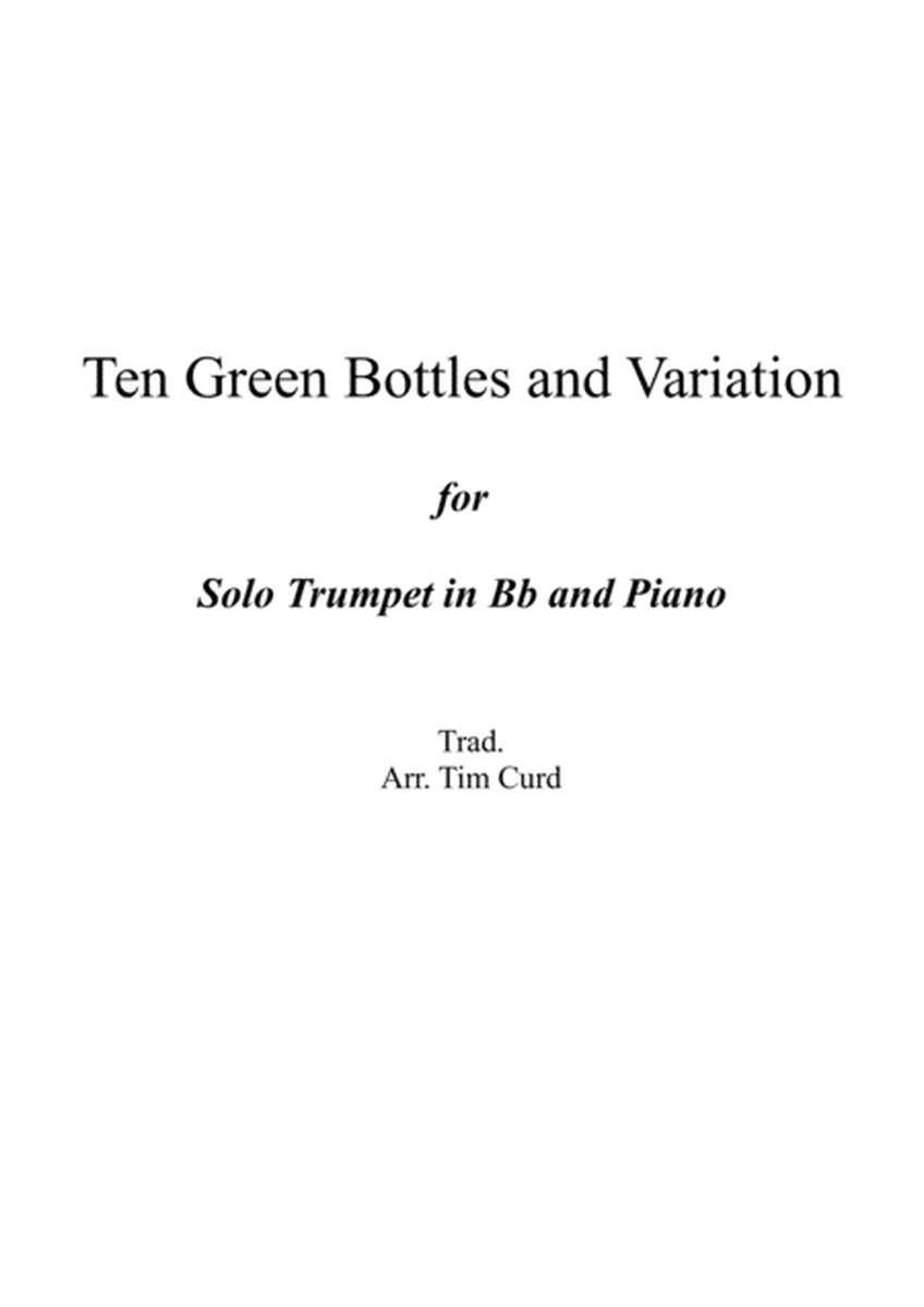 Ten Green Bottles and Variations for Trumpet in Bb and Piano image number null