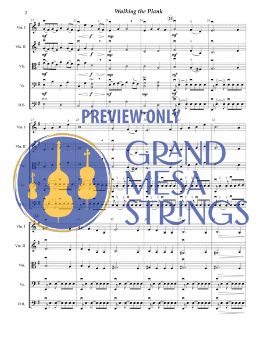 Walking the Plank String Orchestra scores gallery preview page 3