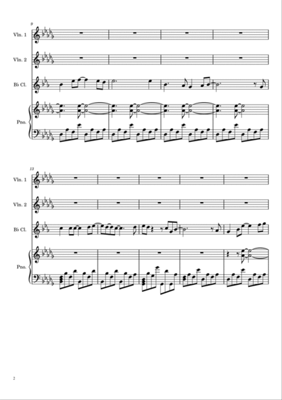 Christmas Like A Lullaby Christmas Like A Lullaby Small Ensemble scores gallery preview page 2