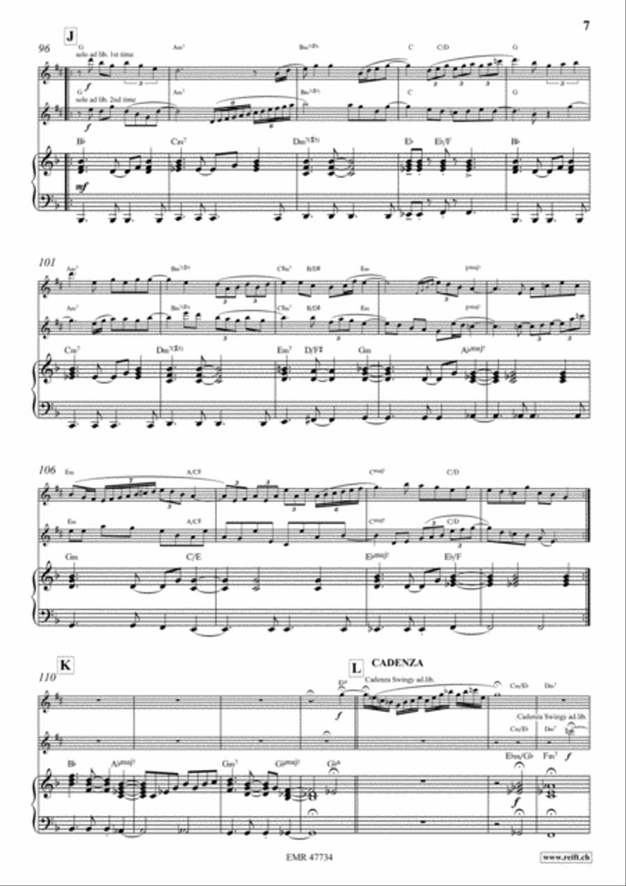 Jazzy Concerto Jazzy Concerto Alto Saxophone scores gallery preview page 7