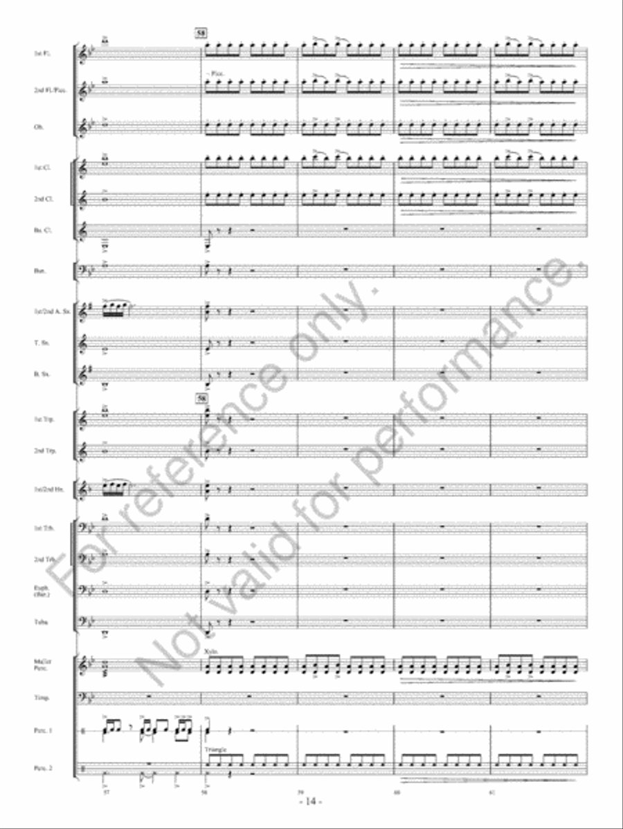 Of Heroes And Demons Concert Band scores gallery preview page 15