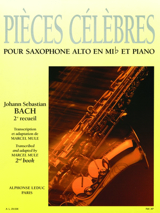 Book cover for Pieces Celebres Vol.2 (saxophone-alto & Piano)