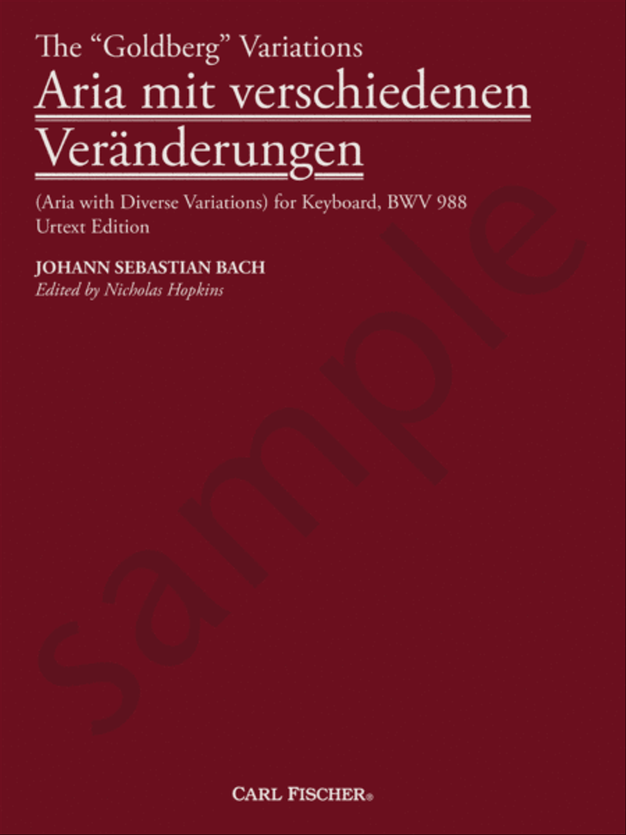 The “Goldberg” Variations Piano Solo scores gallery preview page 2