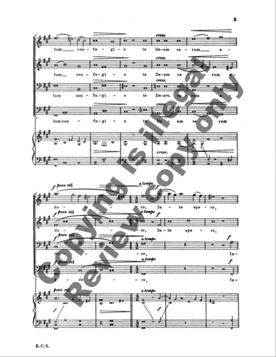 Tu pauperum refugium Tu pauperum refugium TTBB scores gallery preview page 5