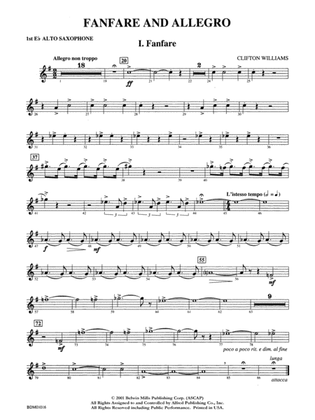 Fanfare and Allegro: E-flat Alto Saxophone