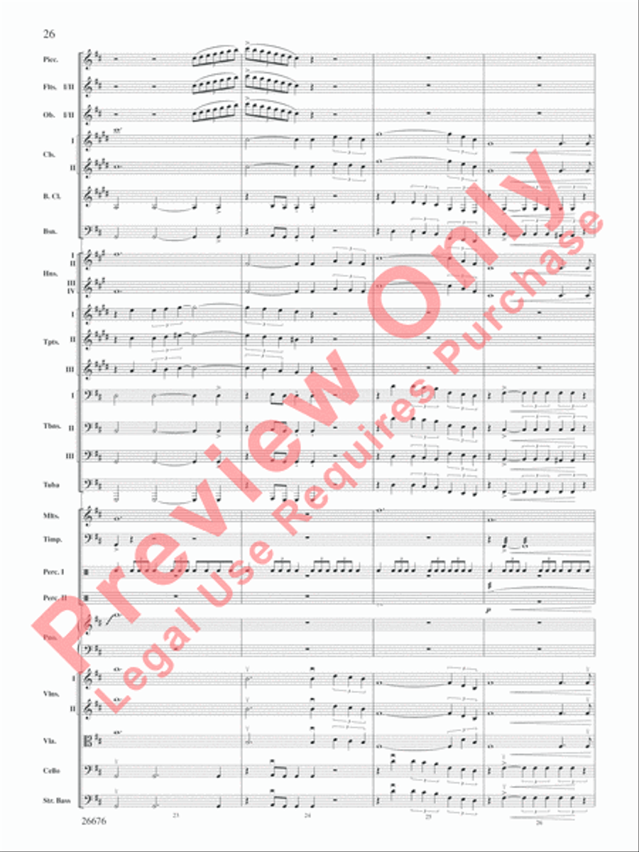 Star Wars Epic -- Part I, Suite from the Full Orchestra scores gallery preview page 27