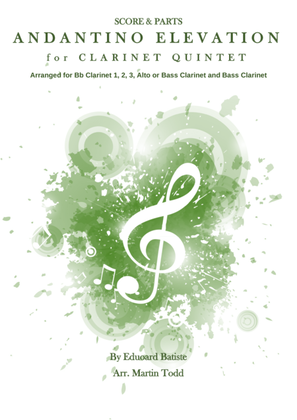 Book cover for Andantino Elevation for Clarinet Quintet (SSSA(B)B)