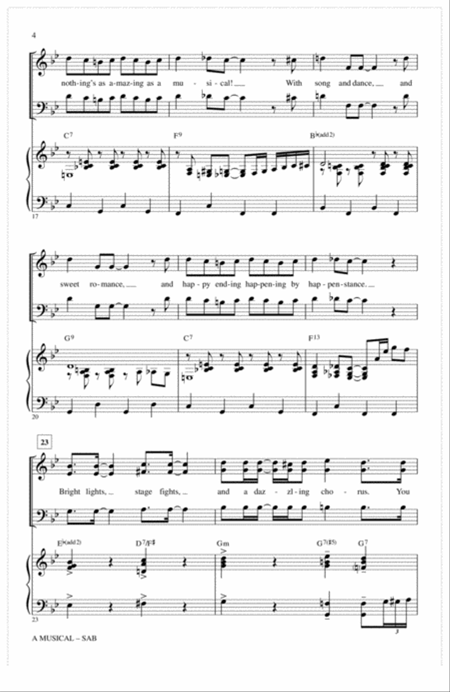 A Musical (from Something Rotten) 3-Part scores gallery preview page 3