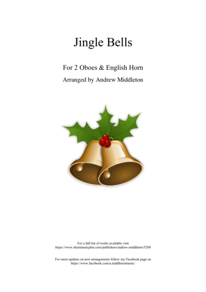 Jingle Bells arranged for 2 Oboes and English Horn image number null